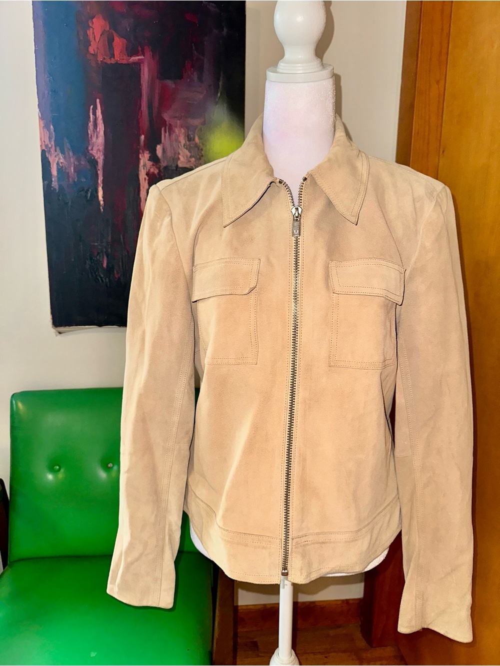 MICHAEL Michael Kors Light Beige Suede Jacket